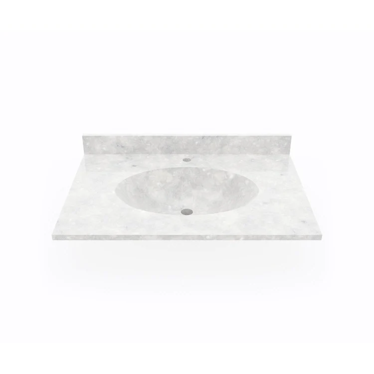 Vanity Top Chesapeake Single Bowl 31 x 22 Inch ADA Ice Swanstone 1 Hole - Frankwebs