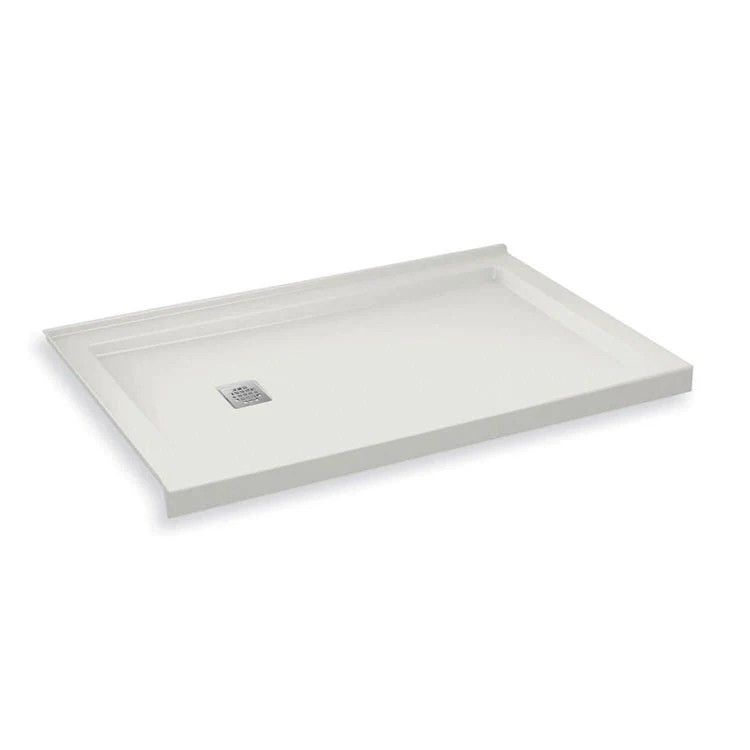 Shower Base B3 Square Drain/Corner Left White 60L x 36W Inch Acrylic Stainless Steel - Frankwebs