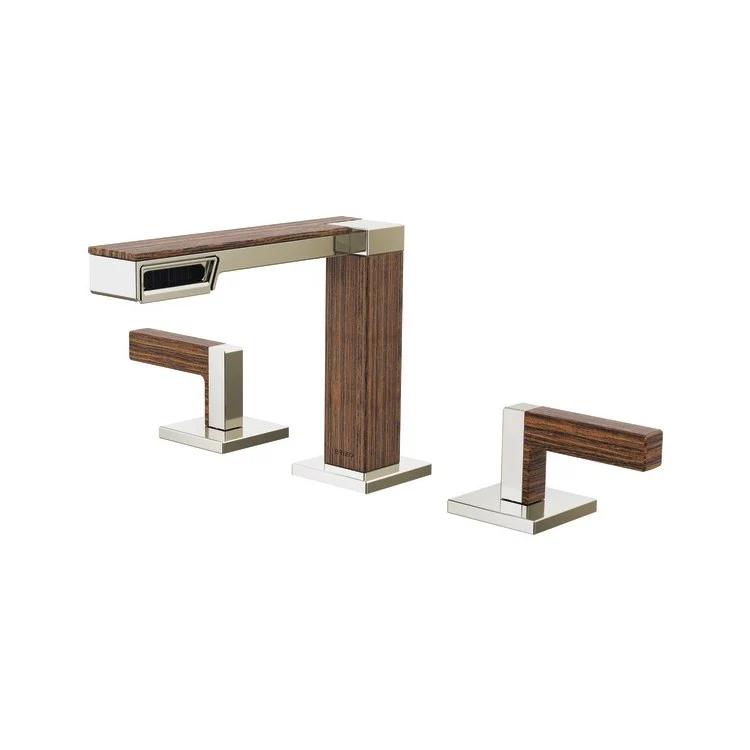 Lavatory Faucet Frank Lloyd Wright Widespread 6-16 Inch Spread Less Handle ADA WaterSense Brilliance Polished Nickel 1.2 Gallons per Minute - Frankwebs