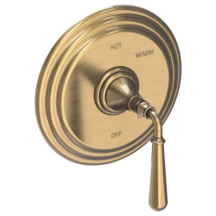 Pressure Balance Valve Trim Bevelle Round 1 Lever Matte White ADA Depth 4-6/7 Inch - Frankwebs