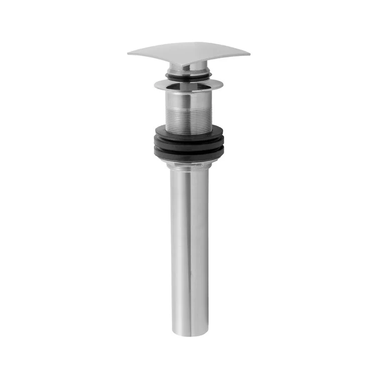 Lavatory Drain Finger Touch Square Less Overflow 1-1/2 Inch Vintage Bronze for Standard Pop-Up and P.O. Plugs with Rubber Stoppers Ideal for Vessel Sinks 7-1/8 Inch Length - Frankwebs