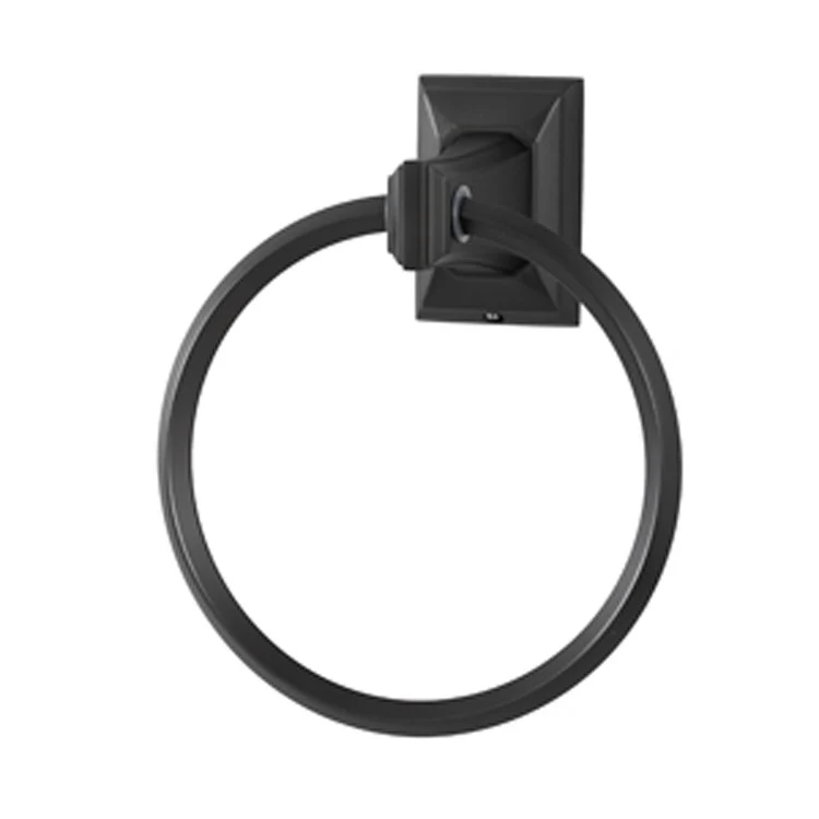Towel Ring Geometric Bath 6 Inch Bronze Brass 3-1/4 Inch - Frankwebs