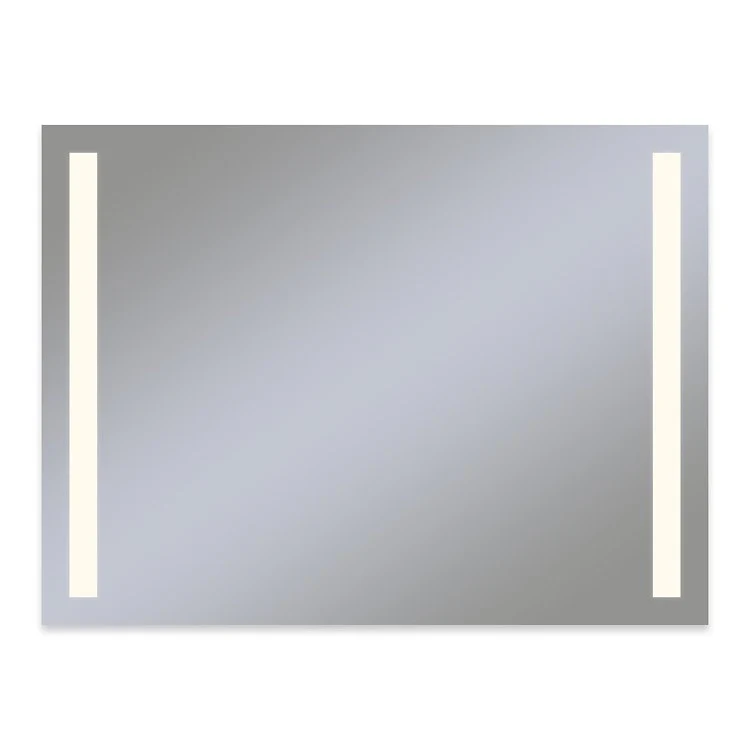 Bathroom Mirror Vitality Column Light Pattern Flippable Rectangular 48W x 36H Inch Wall Mount Defogger Included and Color Temperature 3000 Kelvin Warm White Light - Frankwebs