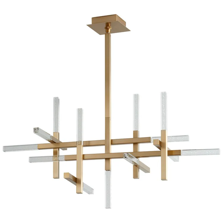 Atlantis Thirteen-Light Chandelier - Aged Brass - Frankwebs