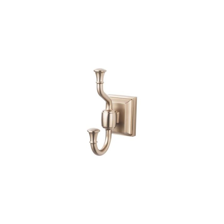 Stratton Double Robe Hook - Brushed Satin Nickel - Frankwebs
