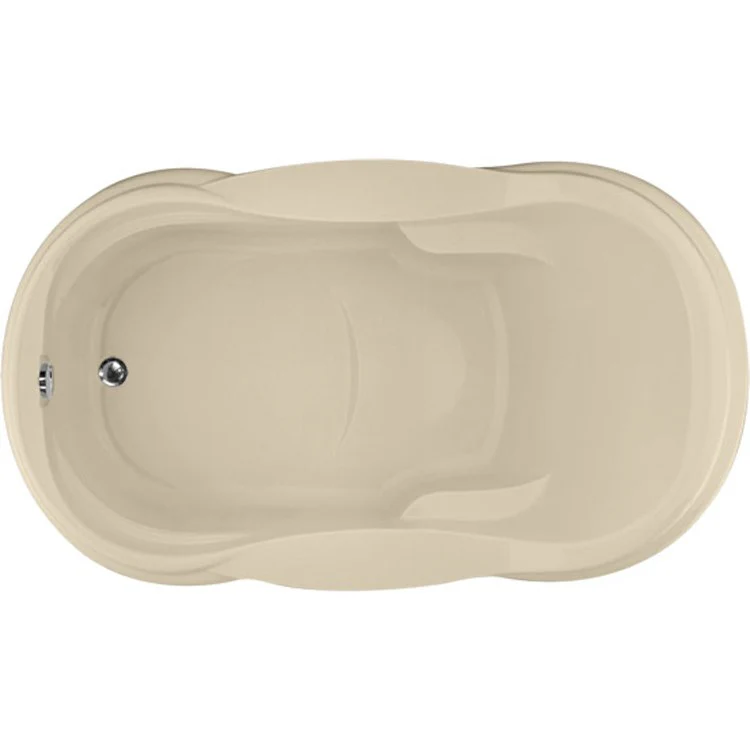 Air Tub Designer Collection Vanessa Drop-In Bone Oval 6 Jet Acrylic 72-1/2 x 42 x 23 Inch - Frankwebs