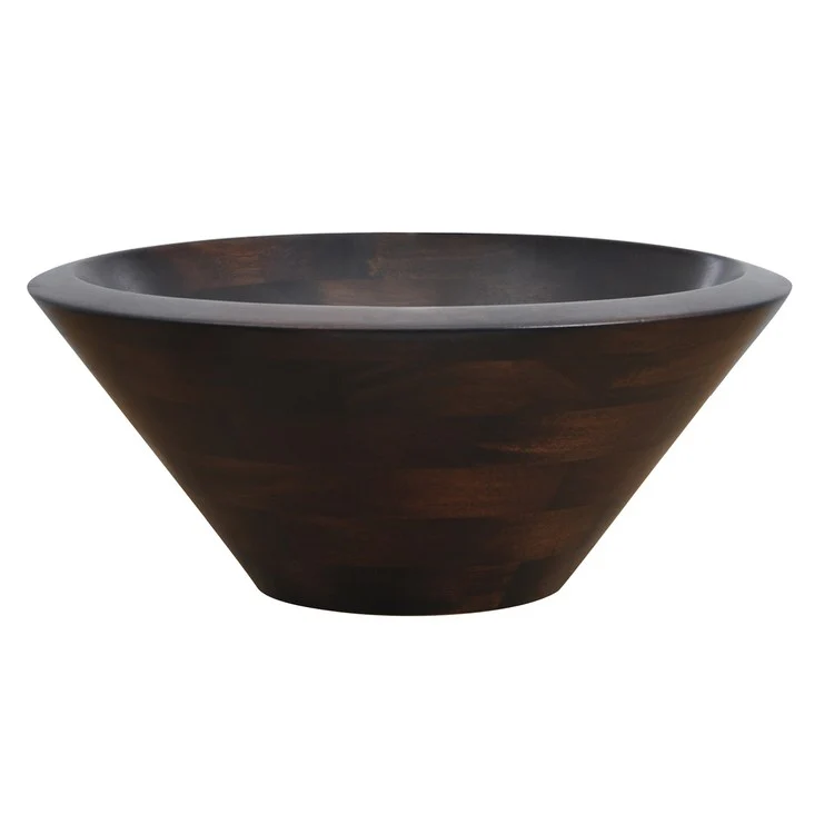 Vessel Catali Above Counter 13-3/4 Inch Teak Natural Wood - Frankwebs