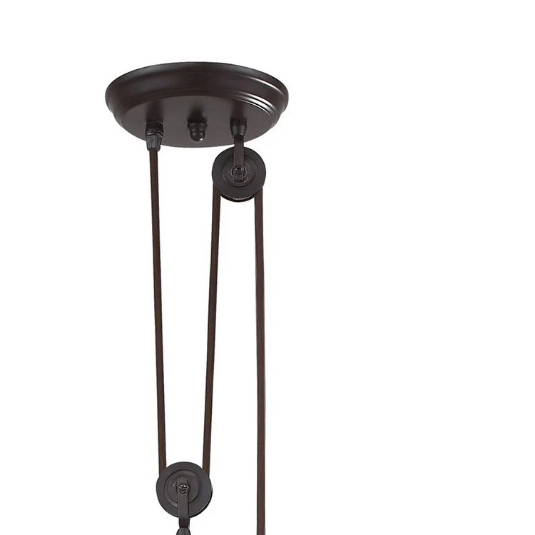 Farmhouse Single-Light Adjustable LED Pendant - Frankwebs