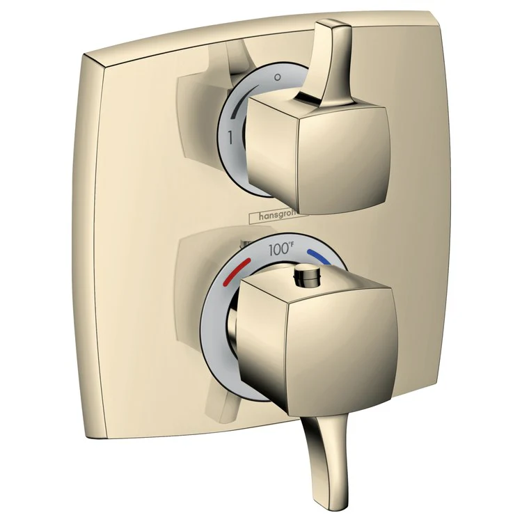 Thermostatic Trim Ecostat Classic with Volume Control and Diverter 2 Lever Rubbed Bronze ADA for Rough-In Valve with Service Stops 01850181 6.0 Gallons per Minute Escutcheon Handle Metal 2-5/8 Inch Length - Frankwebs