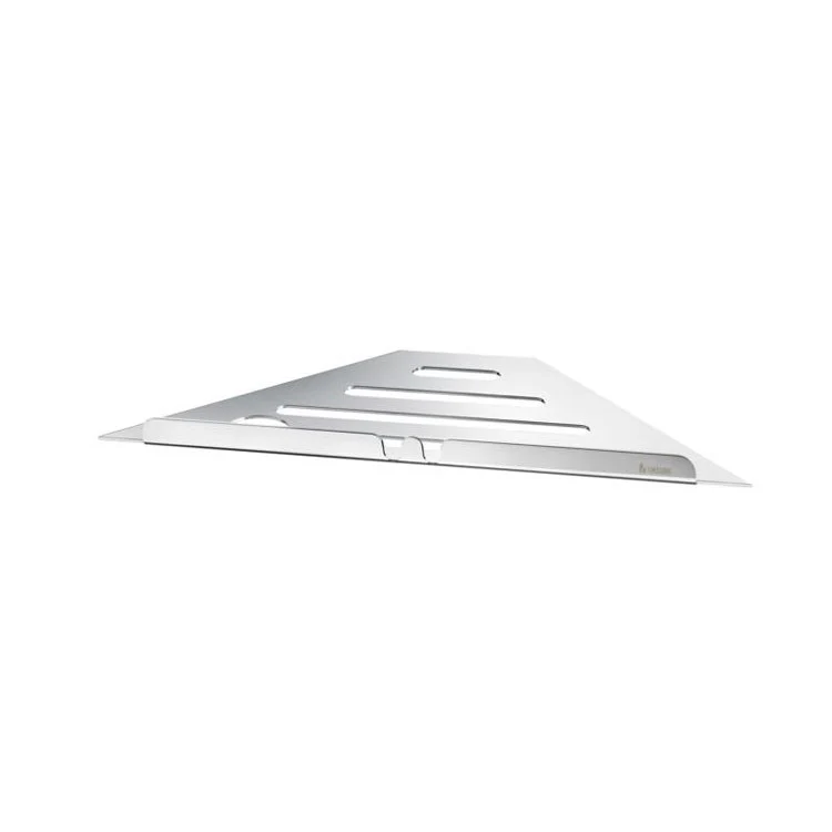 Shelf Sideline Corner Shelf Polished Stainless Steel Wall Mount 7-7/8 x 11 x 1/2 Inch - Frankwebs