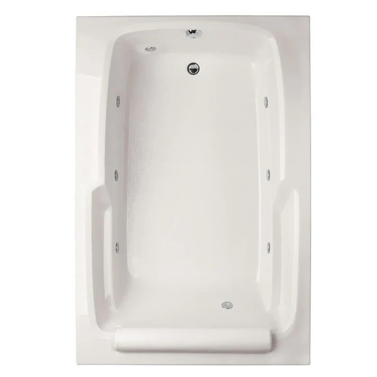 Whirlpool Tub Designer Collection Duo 72 x 48 x 19 Inch Drop-In End Drain Bone Rectangle - Frankwebs