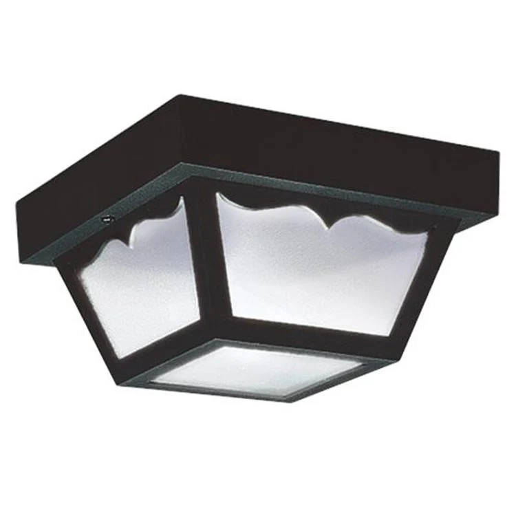 Single-Light LED Outdoor Flush Mount Ceiling Fixture - Frankwebs