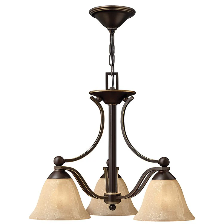 Bolla Three-Light Single-Tier Downlight Chandelier - Frankwebs