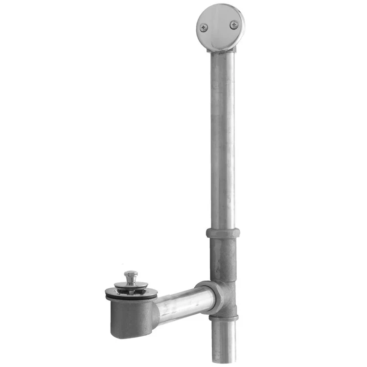 Tub Drain Bottom Outlet Lift & Turn with Faceplate 2 Hole Waste Matte Black Fixed 1-1/2 Inch Brass 6 Inch - Frankwebs