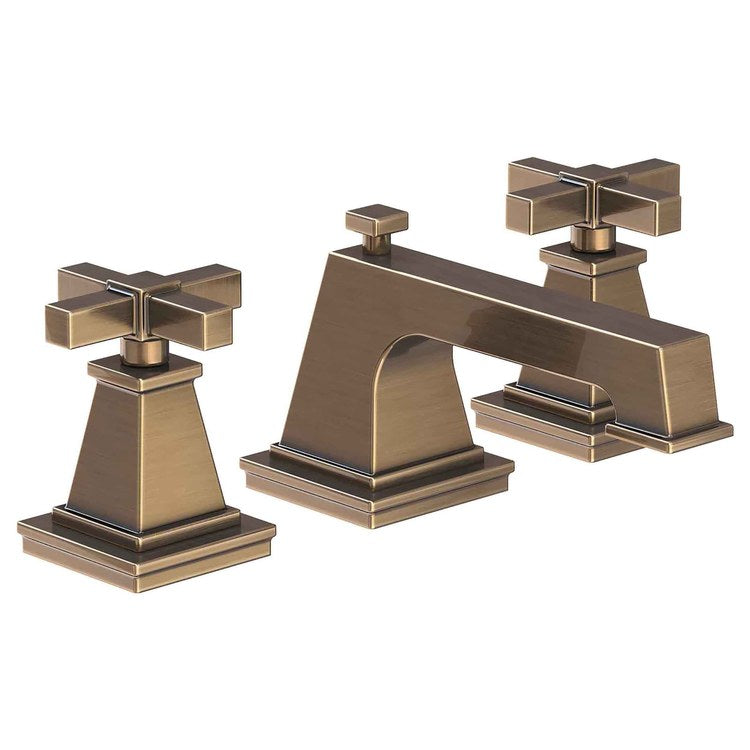 Lavatory Faucet Malvina Widespread 8 to 20 Inch Spread 2 Cross ADA Stainless Steel PVD 1.2 Gallons per Minute Brass Spout Height 2 Inch - Frankwebs