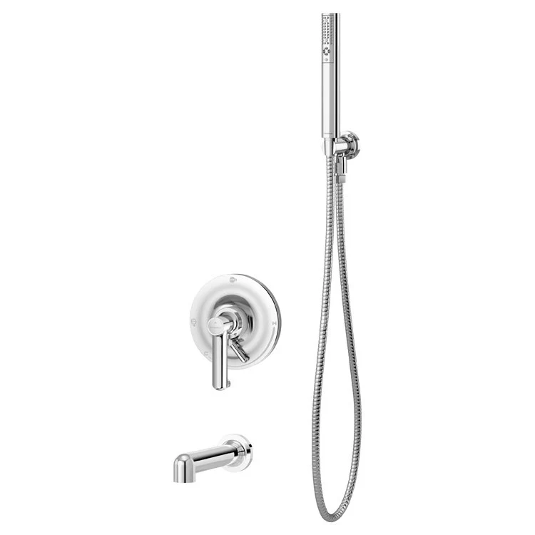 Tub Trim Museo with Handshower 2 Lever Polished Chrome 1.5GPM - Frankwebs
