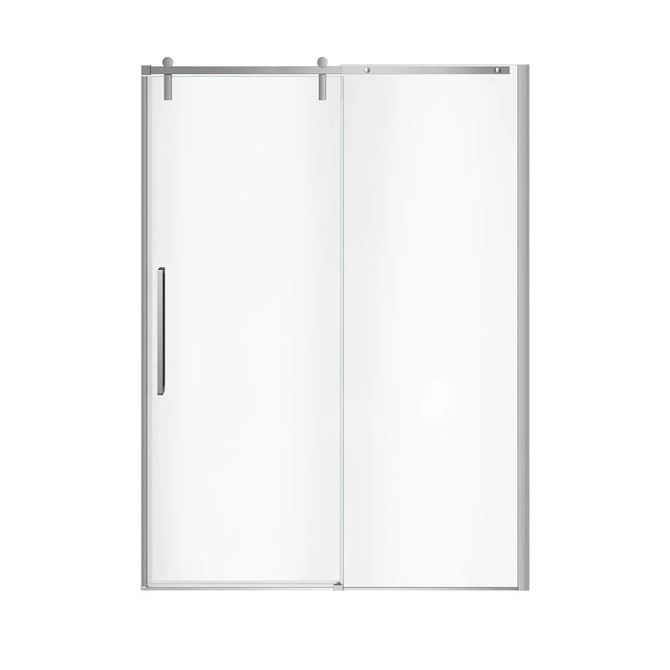 Return Panel Nebula Tempered Glass 58-1/2 x 78-3/4 Inch Chrome - Frankwebs