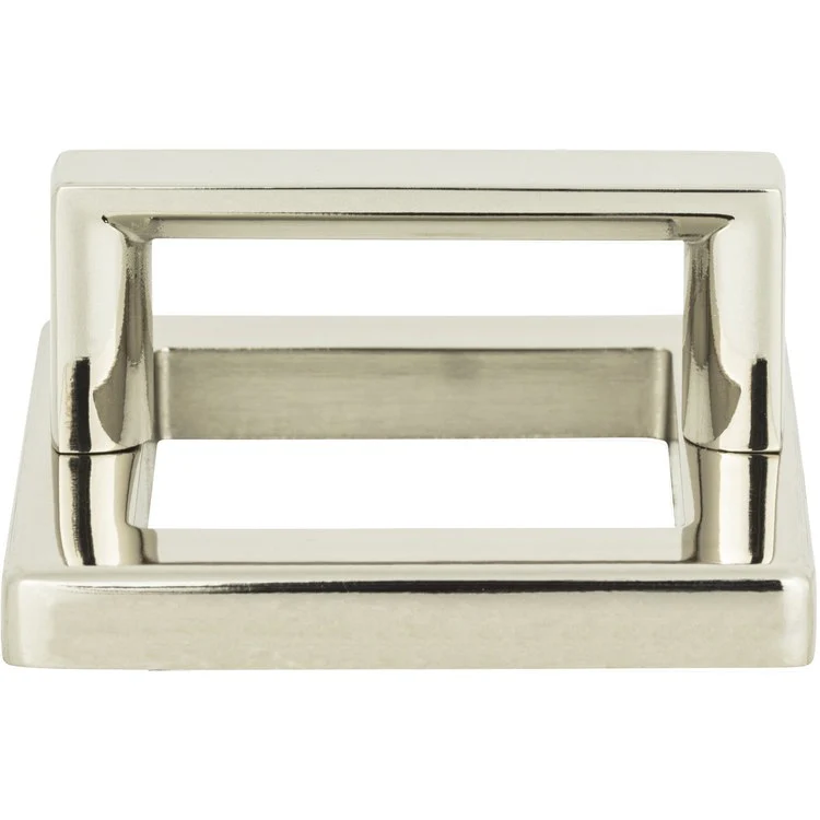 Drawer Pull Atlas Tableau Square Base & Top Polished Nickel Zinc Alloy 1-7/8 Inch - Frankwebs