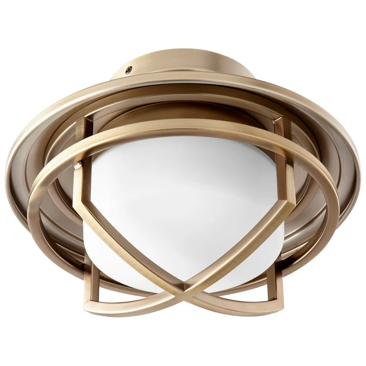 Fleet Single-Light LED Ceiling Fan Cage Light Kit - Satin Nickel - Frankwebs