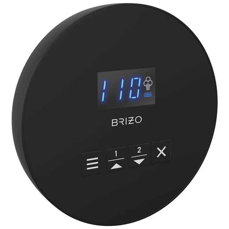 Steambath Control Mystix Round Lumicoat Polished Gold Surface Mount Inside Steam Room Selectable RapidMist Patented Dual Sensor Technology - Frankwebs