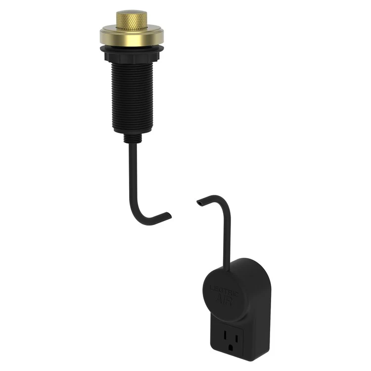 Air Activation Switch Muncy Disposer with Power Adapter Polished Gold PVD Brass - Frankwebs