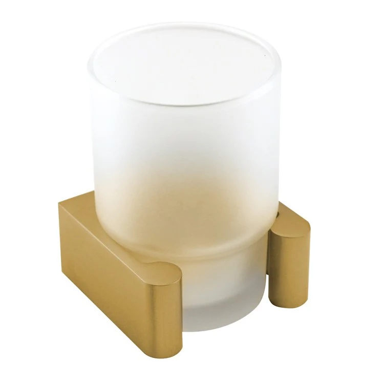 Tumbler Luna Unlacquered Brass Counter Top Brass/Glass 2-3/4 Inch - Frankwebs