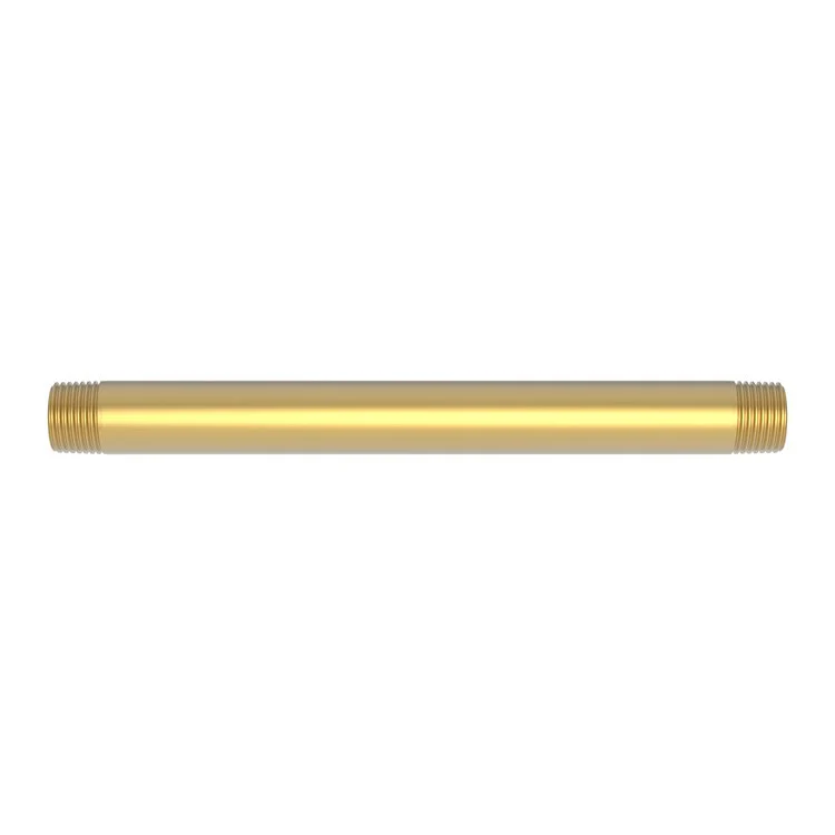 Shower Arm Polished Brass Uncoated Living 8 Inch 1/2