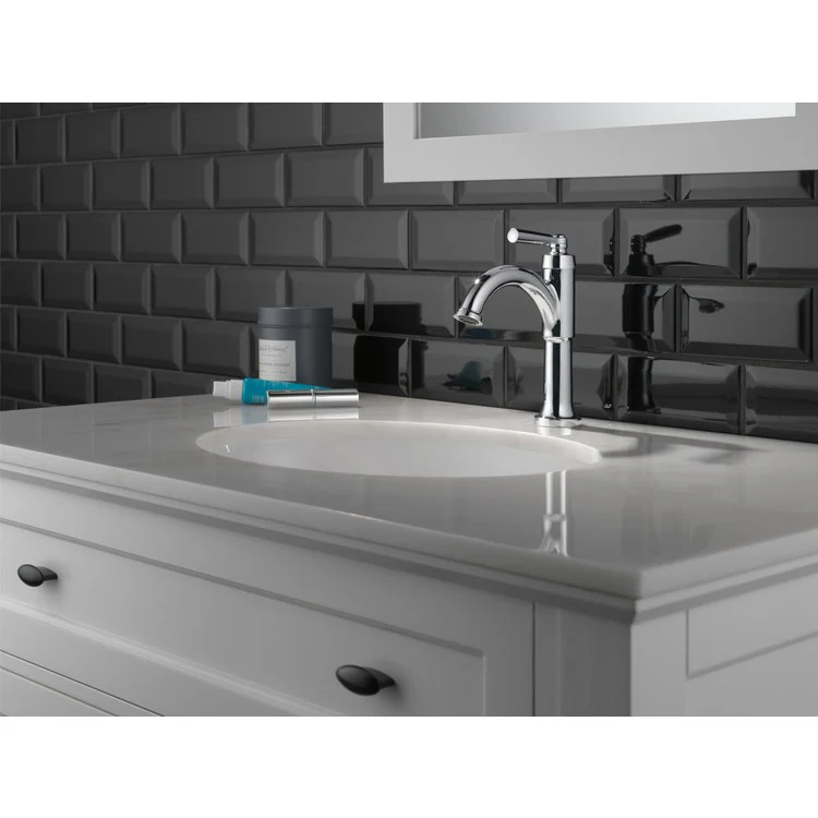 Lavatory Faucet Saylor 1 Lever ADA WaterSense Chrome 1.2 Gallons per Minute 4-9/16 Inch - Frankwebs