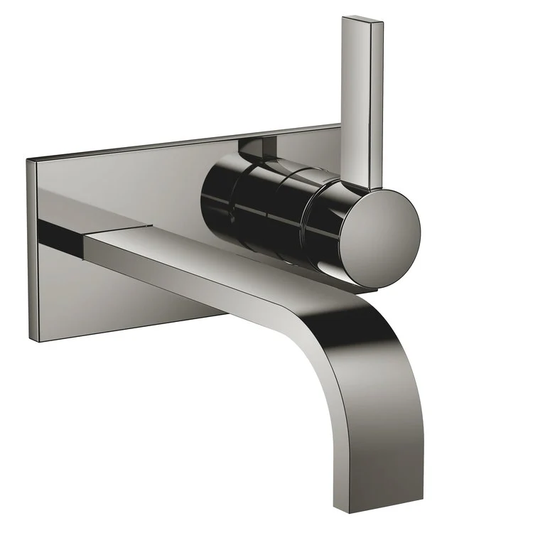 Lavatory Faucet MEM Wall Mount Mixer 1 Lever ADA WaterSense Chrome 1.2 Gallons per Minute Less Drain 2 Hole - Frankwebs