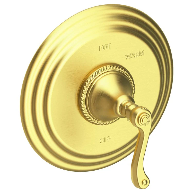 Pressure Balance Valve Trim Amisa Round 1 Lever Antique Brass ADA Depth 4-1/7 Inch - Frankwebs