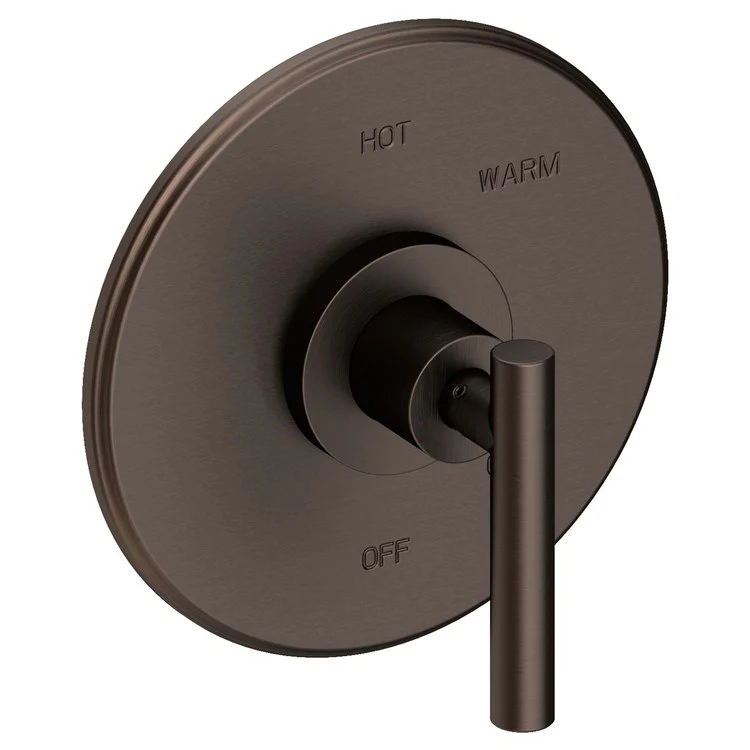 Pressure Balance Valve Trim East Linear Round 1 Lever Satin Gold PVD ADA Depth 3-1/7 Inch - Frankwebs