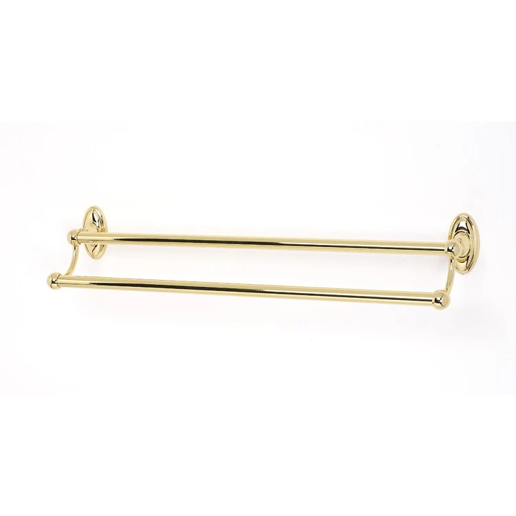 Towel Bar Classic Traditional Bath 24 Inch Double Polished Antique Brass 5-5/8 Inch - Frankwebs