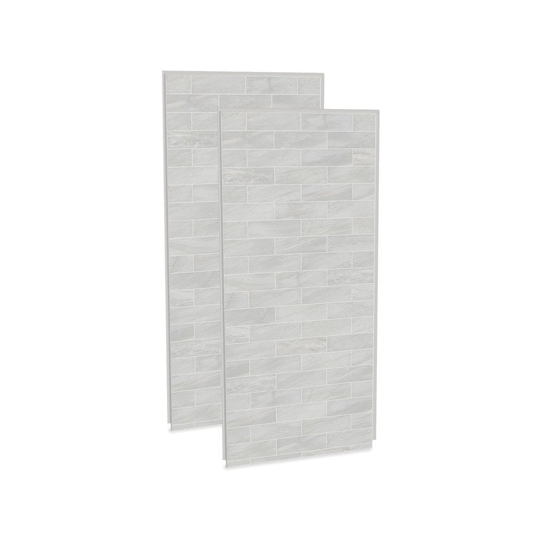 Shower Wall Utile 2 Piece Corner 36 x 1-1/8 x 80 Inch Organik Permafrost Composite 36x1-1/8x80 Inch - Frankwebs