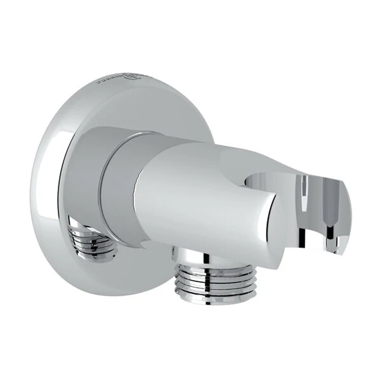 Handshower Elbow Holborn Wall Outlet Drop with Handshower Holder 2.5 Inch Brass Satin Nickel 1/2IN FNPT 1/2IN Male Outlet - Frankwebs