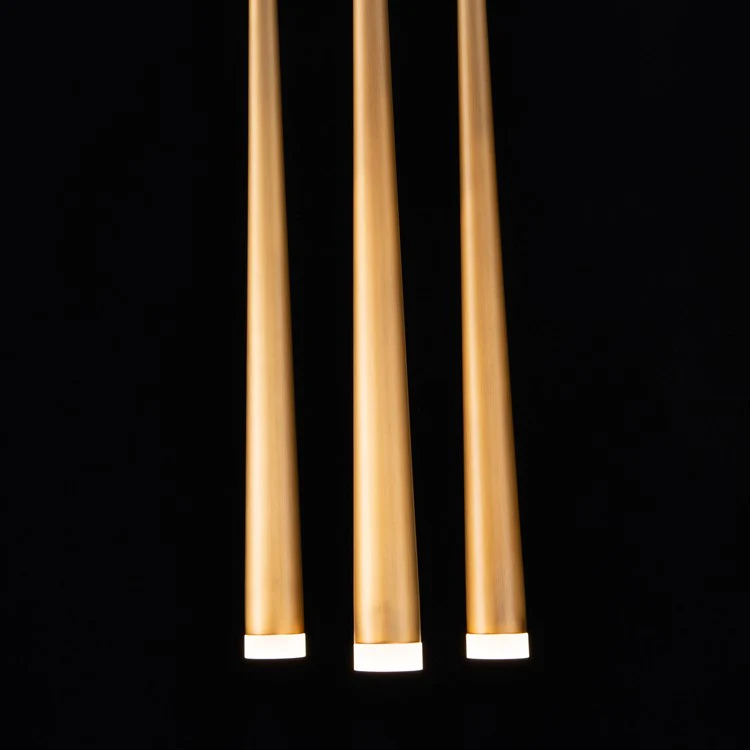 Cascade Three-Light LED Etched Glass Round Chandelier 3500K - Frankwebs