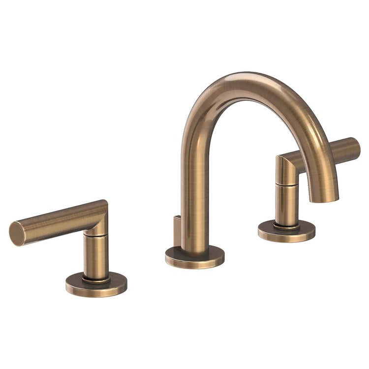 Lavatory Faucet Pavani Widespread 8 to 20 Inch Spread 2 Lever ADA Aged Brass 1.2 Gallons per Minute Brass Spout Height 3-1/8 Inch - Frankwebs