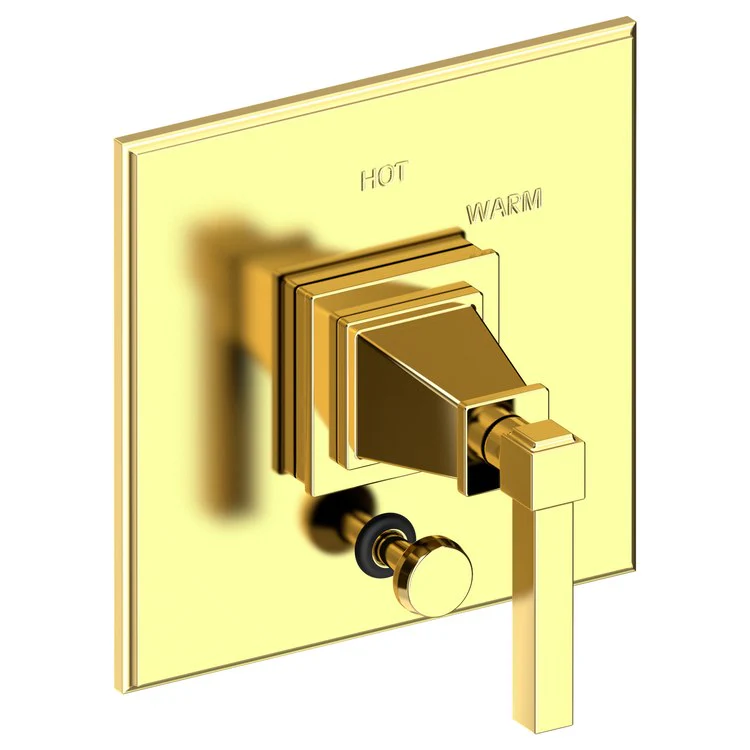 Pressure Balance Valve Trim Malvina Square with Diverter 1 Lever Antique Copper ADA Depth 4 Inch - Frankwebs