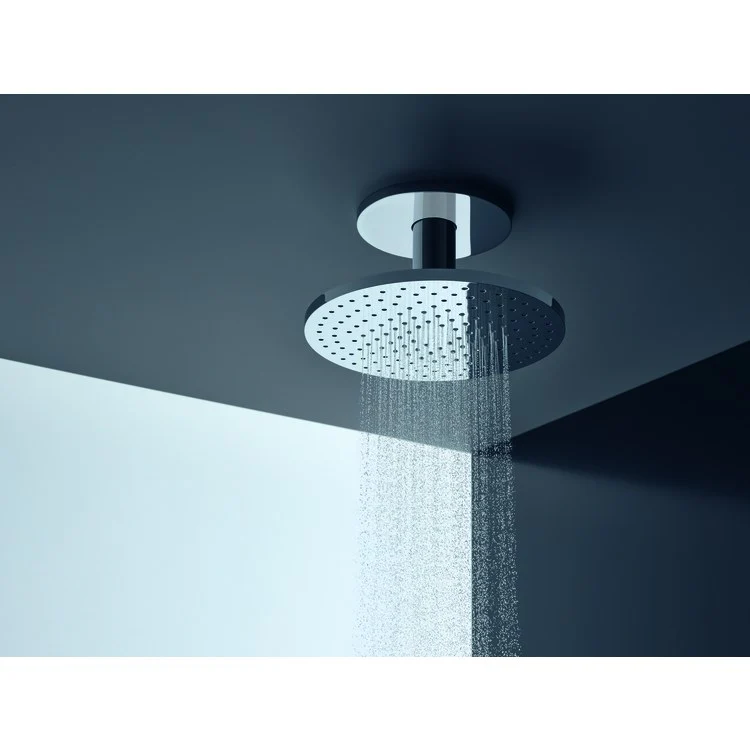 Showerhead ShowerSolutions 2 Function Green Diverter Chrome 9-7/8 Inch 1.75 Gallons per Minute PowderRain Intense PowderRain - Frankwebs