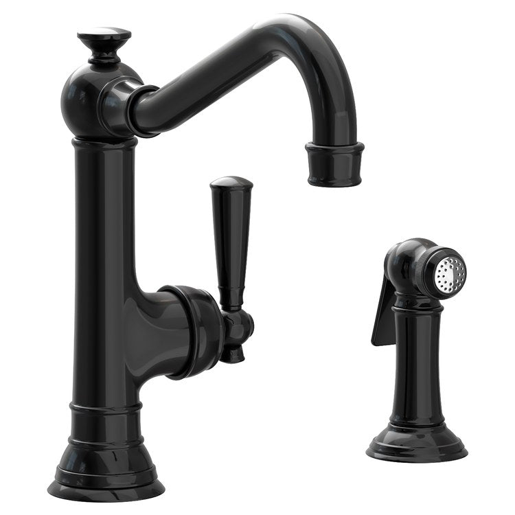 Jacobean Single Handle Kitchen Faucet with Side Sprayer - Frankwebs