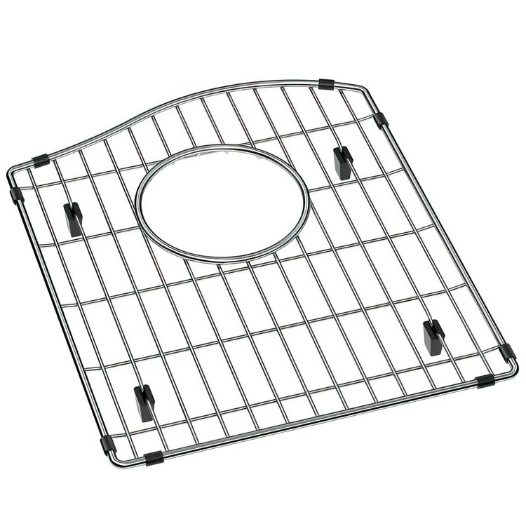 Sink Grid Bottom Grid 12 x 15 Inch Stainless Steel for Fits Bowl Size 15-3/16x17-7/8 Inch Bowls with Rear Center Drain Opening Wavy Top Higher on Right Side - Frankwebs