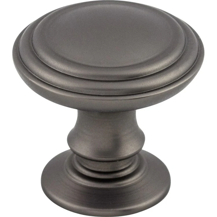 Knob Chareau Reeded Brushed Satin Nickel Zinc Alloy 1-1/4 Inch - Frankwebs