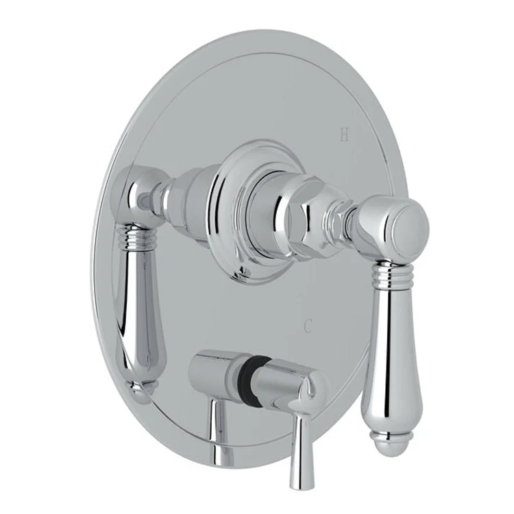 Pressure Balance Valve Trim with Diverter 1 Metal Lever Tuscan Brass 5.5 Gallons per Minute - Frankwebs