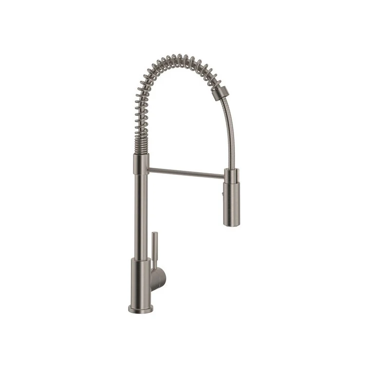 Kitchen Faucet Lux Side Handle Pro Pull Down 1 Metal Lever Polished Chrome 8-1/32 Inch 1.8 Gallons per Minute - Frankwebs
