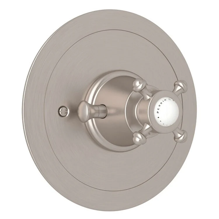 Thermostatic Trim Georgian Era 3/4 Inch without Volume Control Round 1 Cross English Bronze Brass - Frankwebs