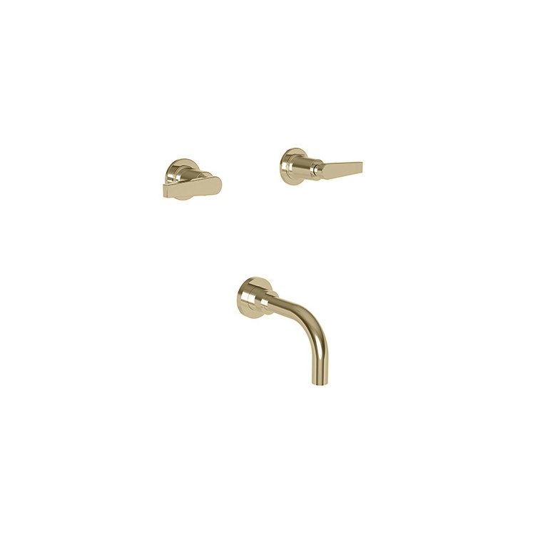 Tub Filler Trim Dorrance Wall Mount 2 Lever Polished Chrome ADA 7-7/8 Inch Spread - Frankwebs