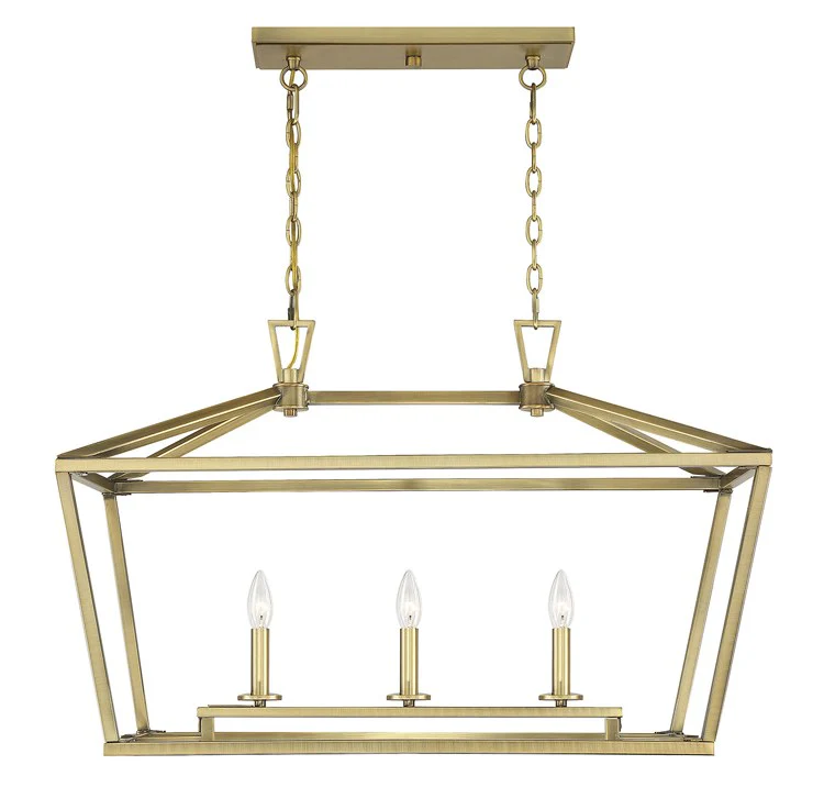 Townsend Three-Light Linear Chandelier - Frankwebs