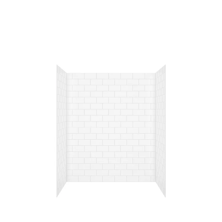 Wall Kit Versaline Alcove Subway 60 Inch Solid Surface White 4 Piece Wall Set 60 Inch - Frankwebs
