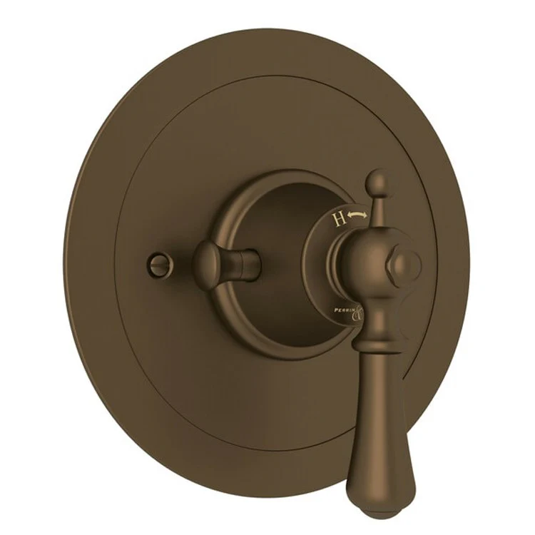 Thermostatic Trim Georgian Era 3/4 Inch without Volume Control Round 1 Lever English Gold Brass - Frankwebs
