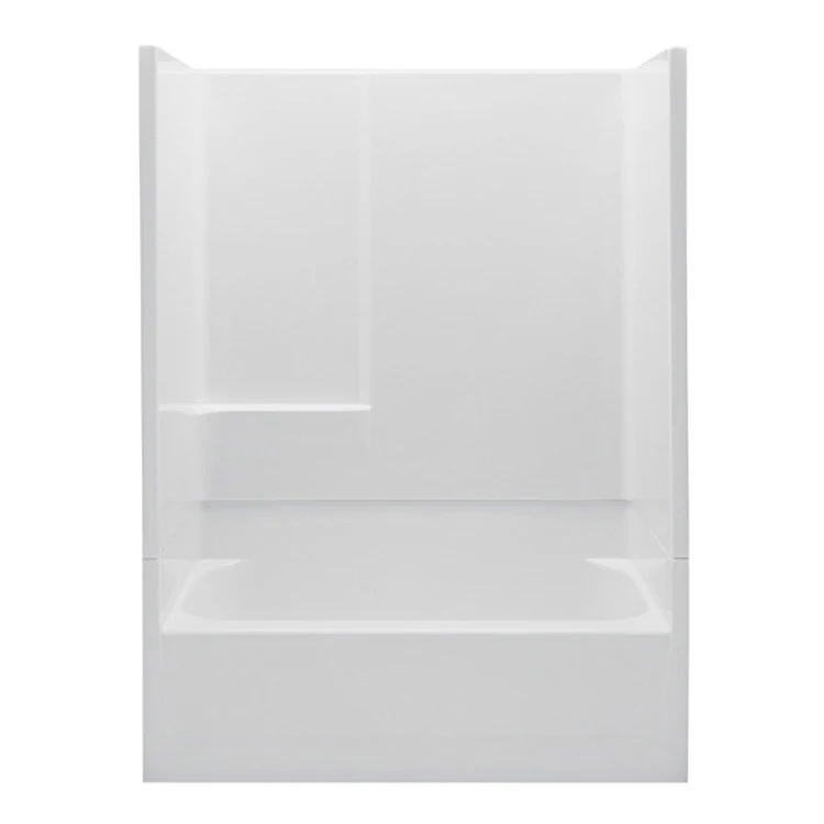 Tub and Shower Module Left Drain White 1 Shelf 44 Gallons 54 x 29 x 72 Inch - Frankwebs