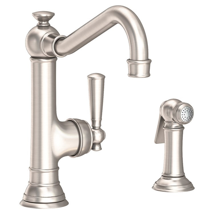 Jacobean Single Handle Kitchen Faucet with Side Sprayer - Frankwebs